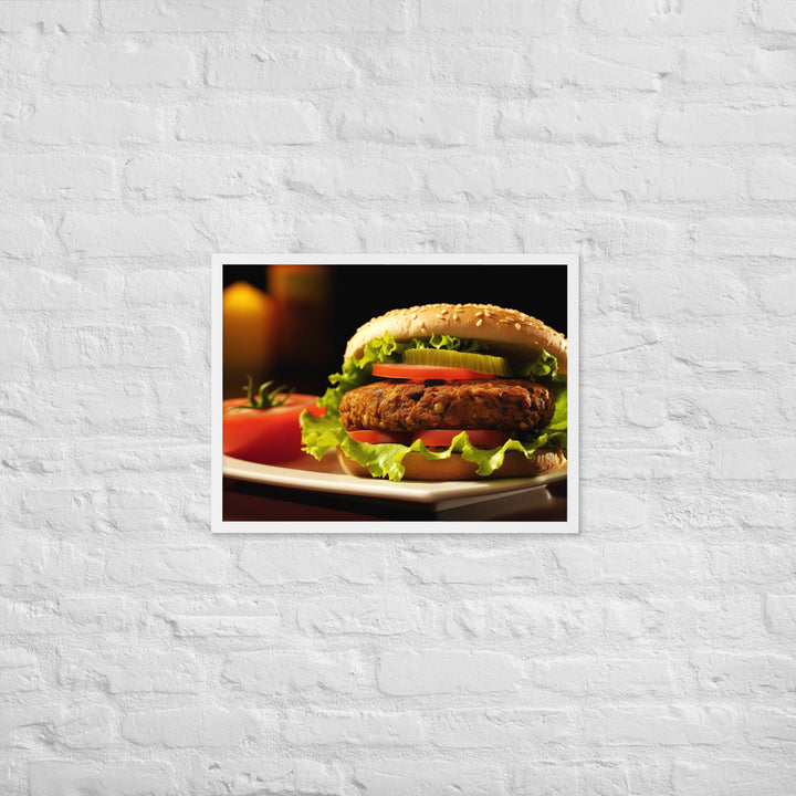 Falafel Burger Framed poster 🤤 from Yumify.AI