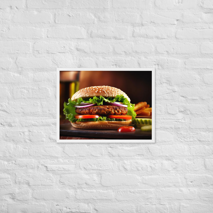 Falafel Burger Framed poster 🤤 from Yumify.AI