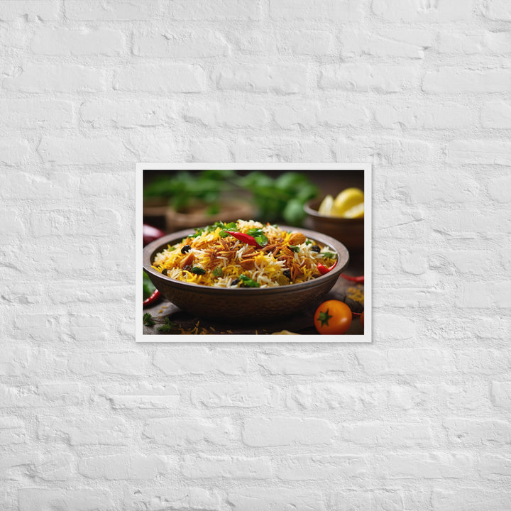 Vegetable Biryani Framed poster 🤤 from Yumify.AI