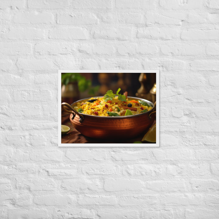 Vegetable Biryani Framed poster 🤤 from Yumify.AI