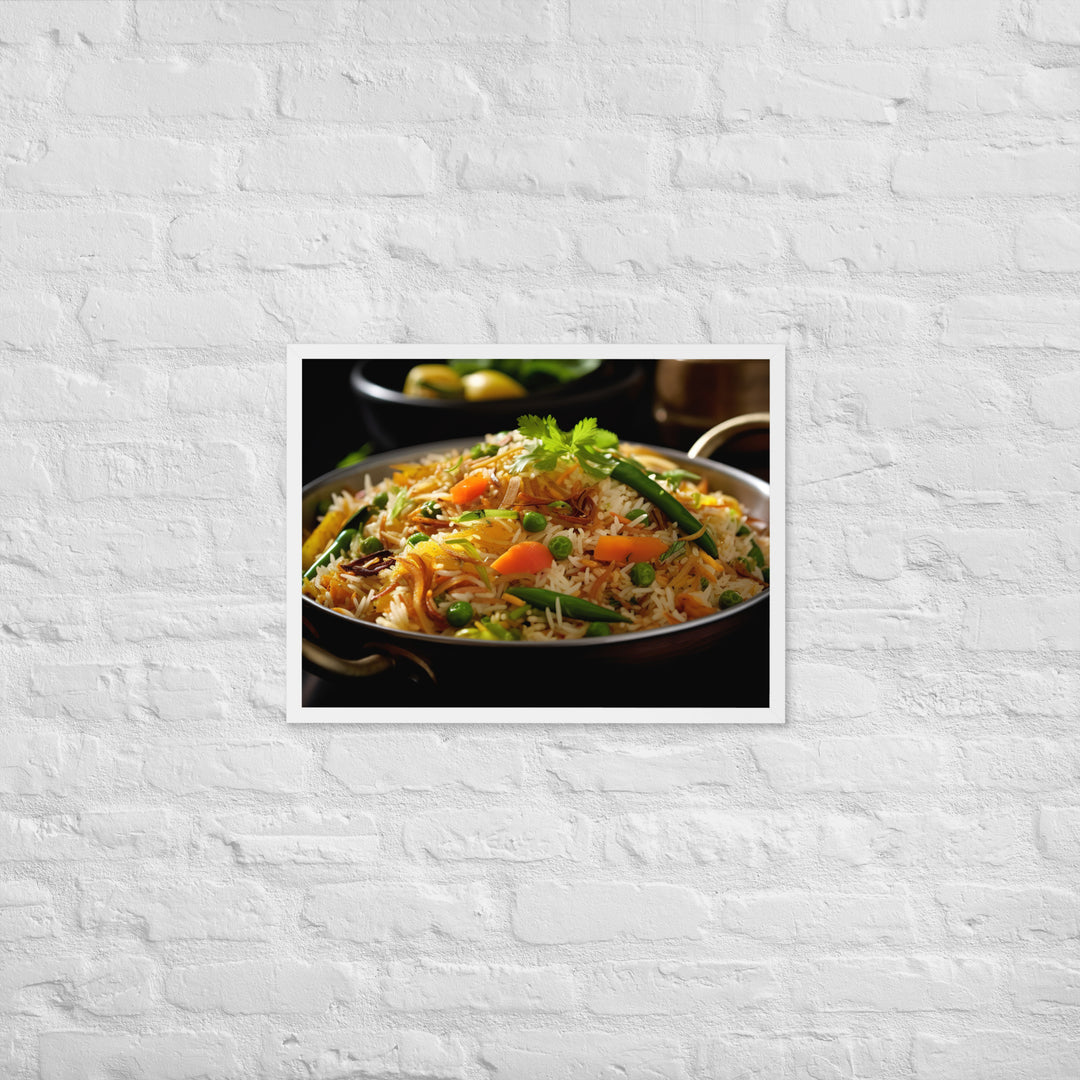 Vegetable Biryani Framed poster 🤤 from Yumify.AI