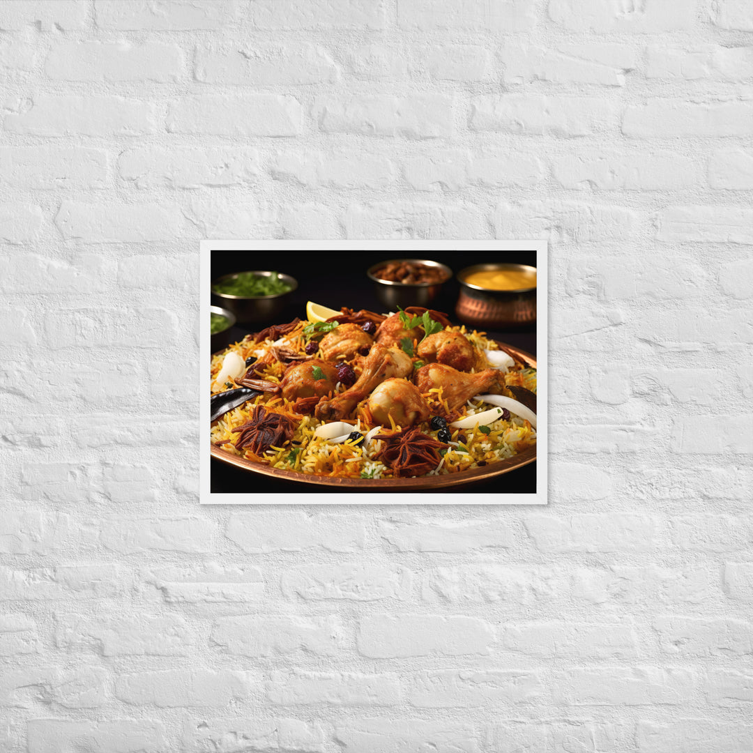 Hyderabadi Biryani Framed poster 🤤 from Yumify.AI