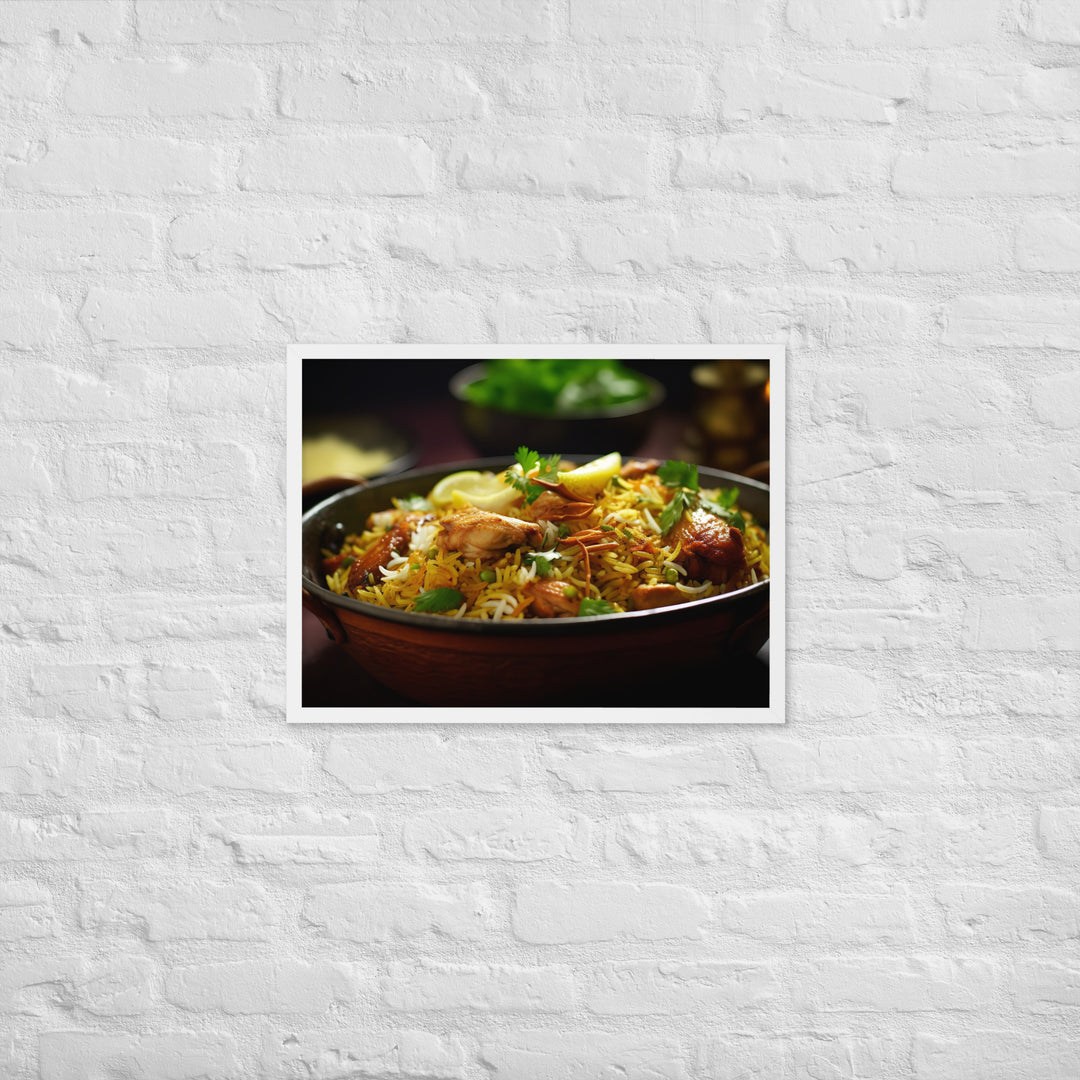 Chicken Biryani Framed poster 🤤 from Yumify.AI