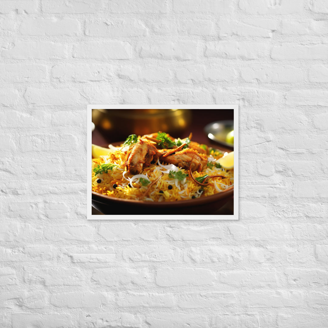 Chicken Biryani Framed poster 🤤 from Yumify.AI