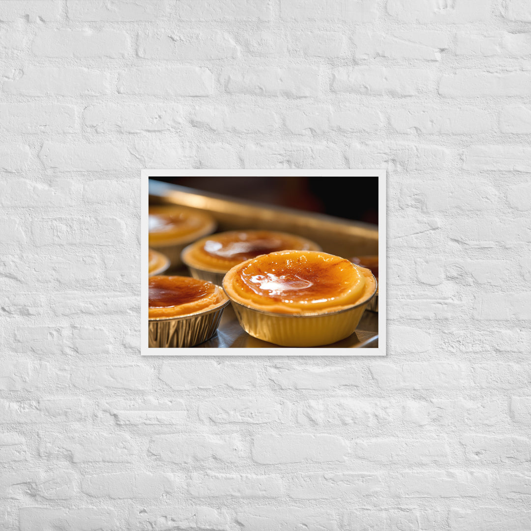 Egg Custard Tarts Framed poster 🤤 from Yumify.AI