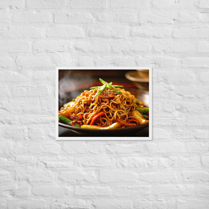 Yakisoba Ramen Framed poster 🤤 from Yumify.AI