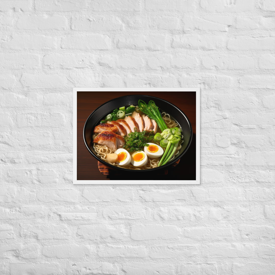 Chicken Ramen Framed poster 🤤 from Yumify.AI