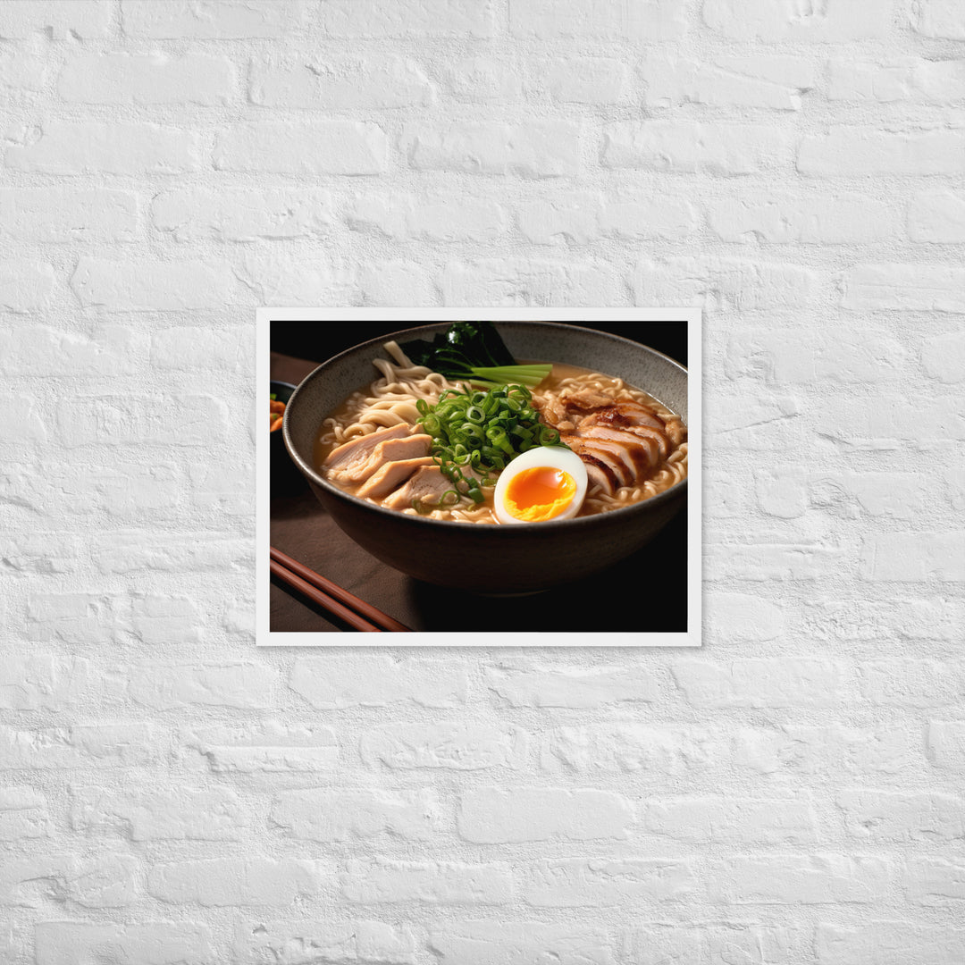 Chicken Ramen Framed poster 🤤 from Yumify.AI