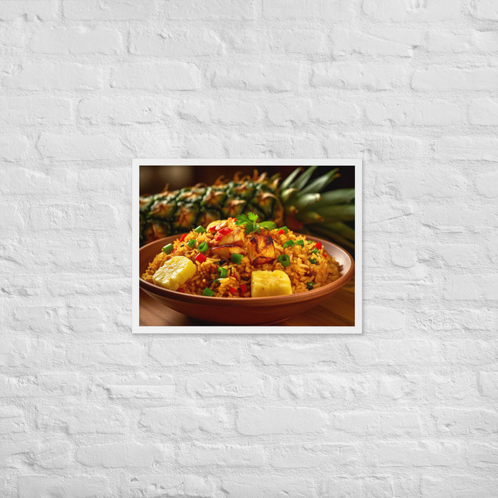 Pineapple Fried Rice Framed poster 🤤 from Yumify.AI