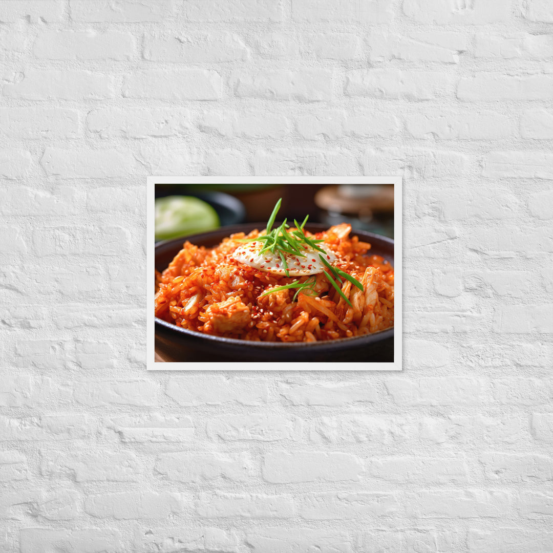 Kimchi Fried Rice Framed poster 🤤 from Yumify.AI