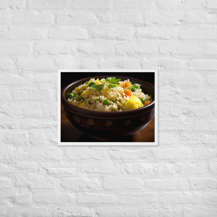 Egg Fried Rice Framed poster 🤤 from Yumify.AI