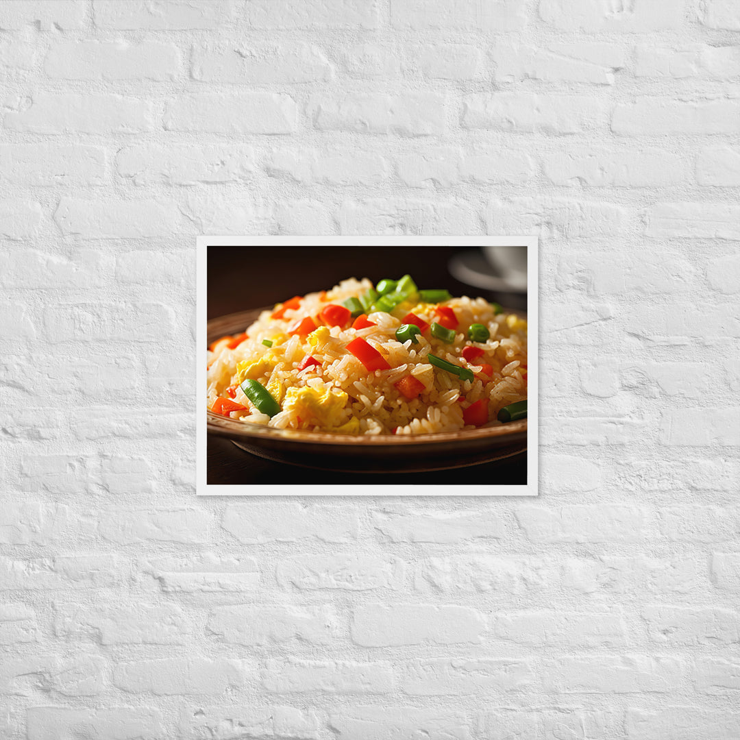 Egg Fried Rice Framed poster 🤤 from Yumify.AI