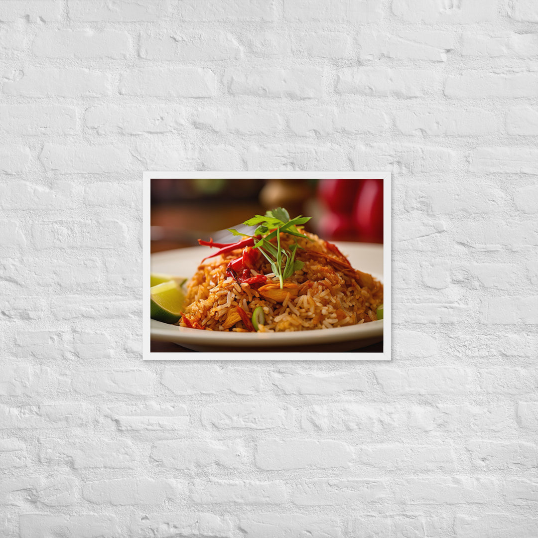 Crab Fried Rice Framed poster 🤤 from Yumify.AI