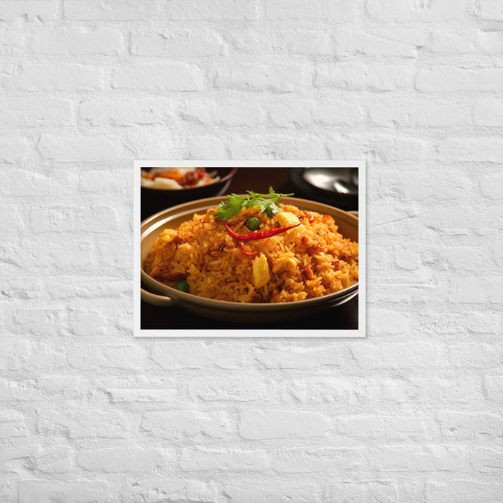 Crab Fried Rice Framed poster 🤤 from Yumify.AI