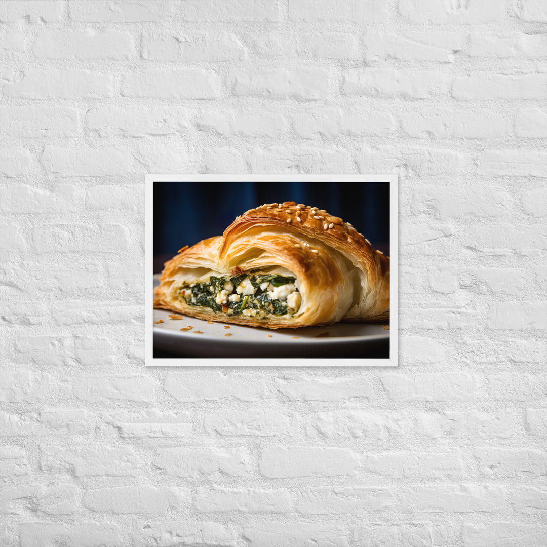 Spinach and Feta Croissant Framed poster 🤤 from Yumify.AI