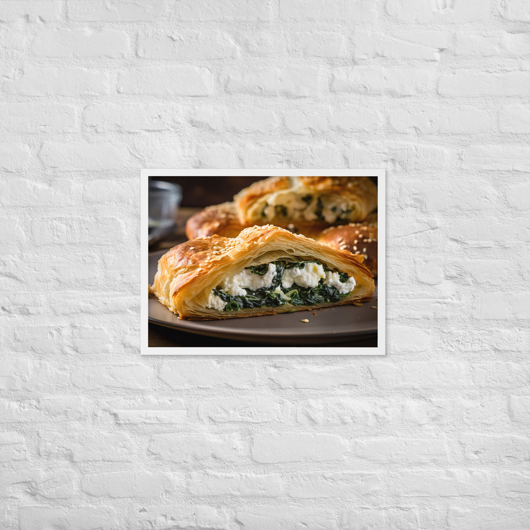 Spinach and Feta Croissant Framed poster 🤤 from Yumify.AI