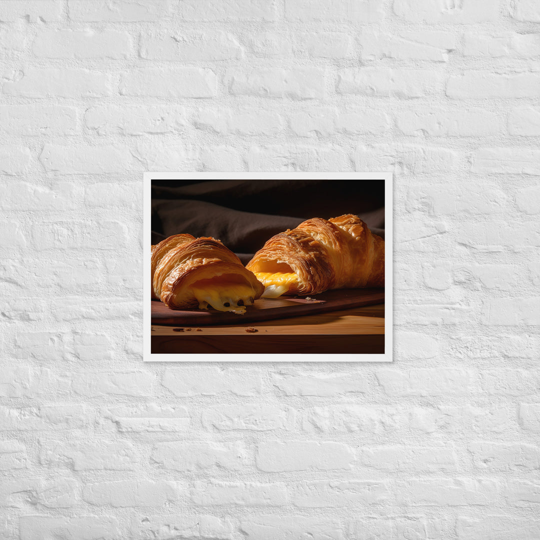 Cheese Croissant Framed poster 🤤 from Yumify.AI