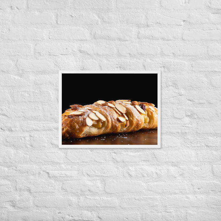 Almond Croissant Framed poster 🤤 from Yumify.AI