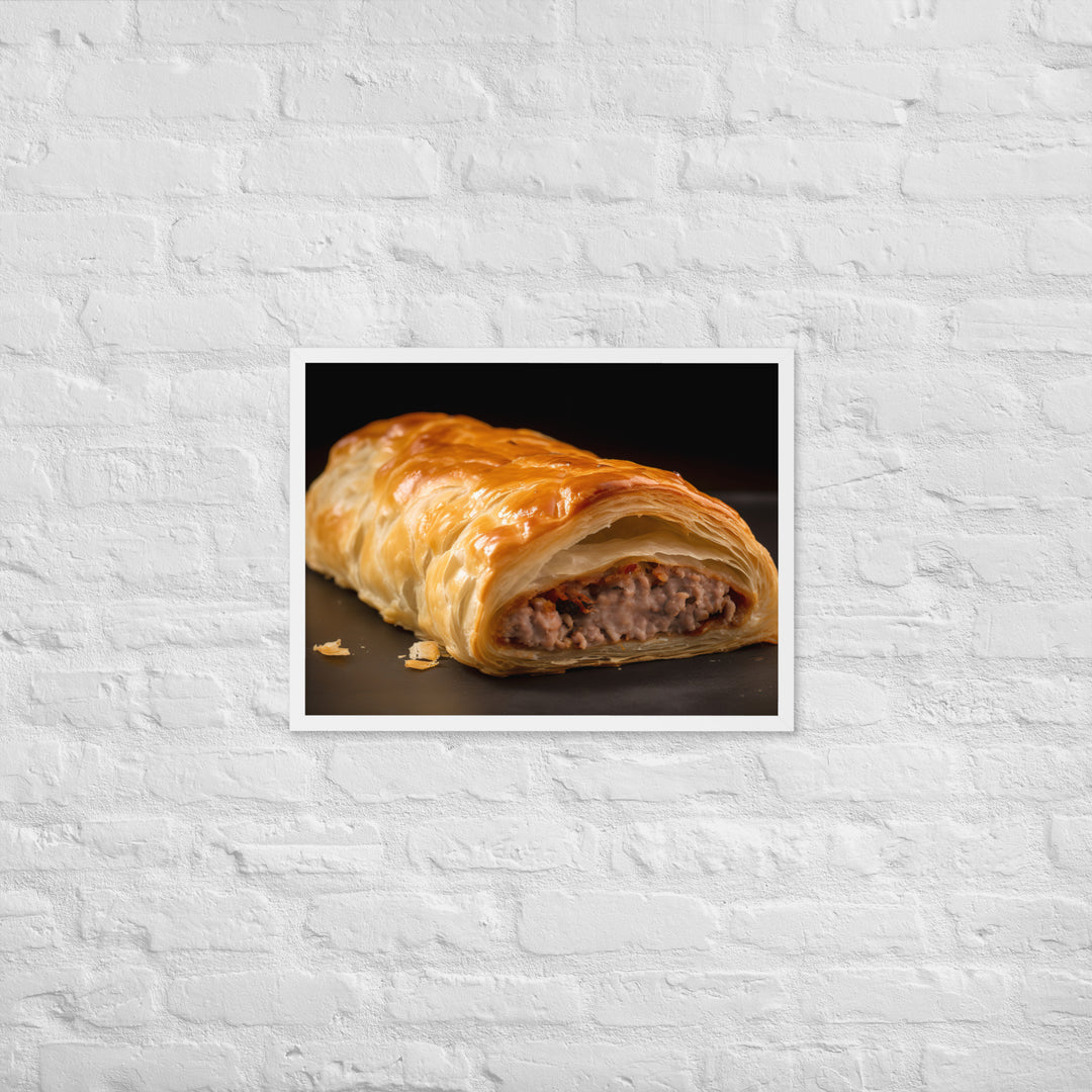 Sausage Rolls Framed poster 🤤 from Yumify.AI