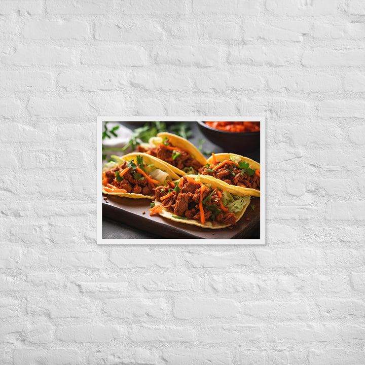Kimchi Tacos Framed poster 🤤 from Yumify.AI