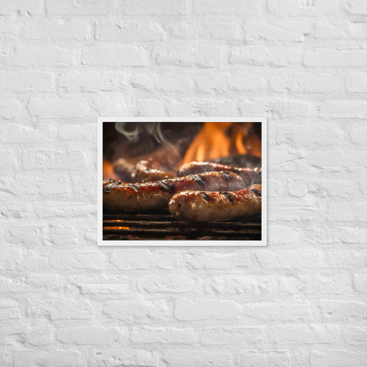 Sausage BBQ Framed poster 🤤 from Yumify.AI