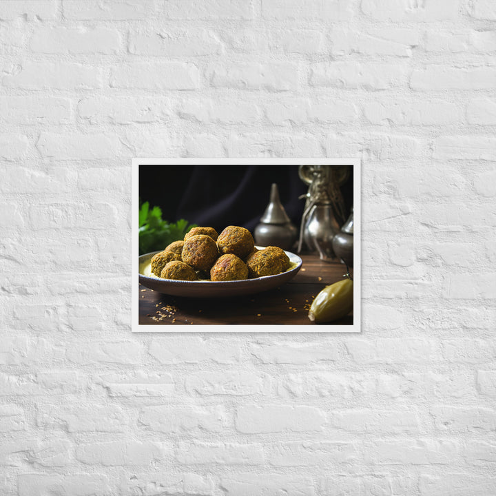 Traditional Falafel Recipe Framed poster 🤤 from Yumify.AI