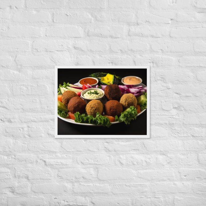 Falafel Platter Framed poster 🤤 from Yumify.AI