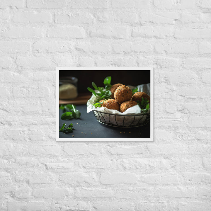 Crispy Falafel Balls Framed poster 🤤 from Yumify.AI