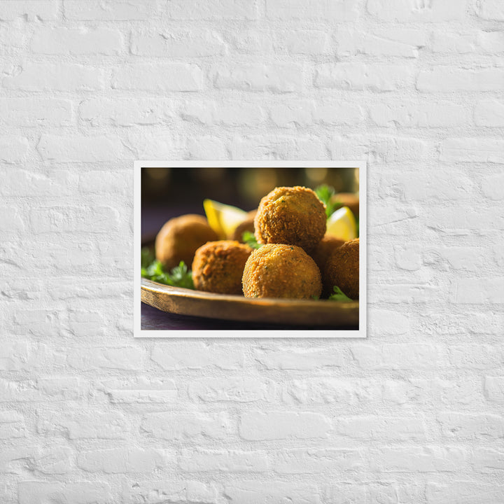 Crispy Falafel Balls Framed poster 🤤 from Yumify.AI