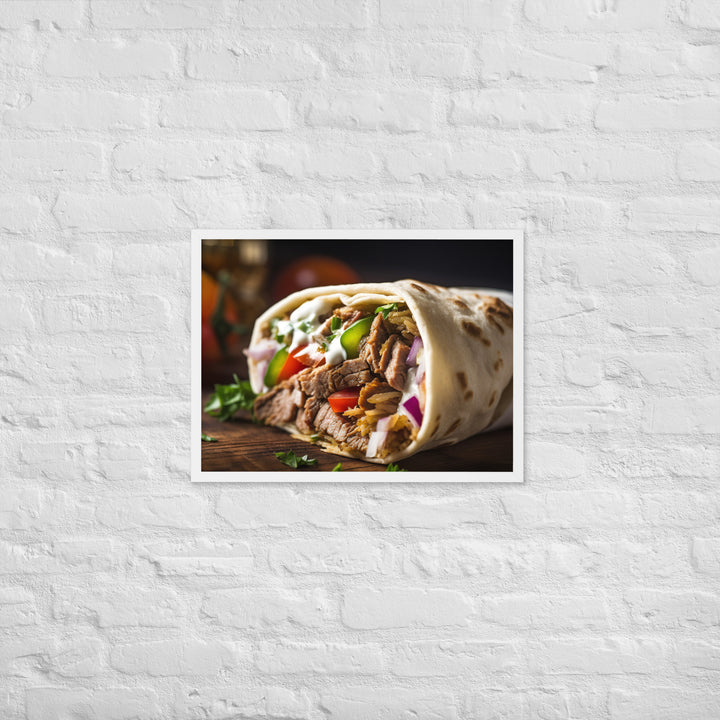 Shawarma Delight Framed poster 🤤 from Yumify.AI