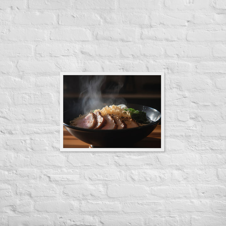 Steamy Pork Ramen Framed poster 🤤 from Yumify.AI