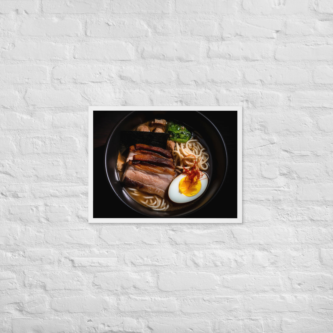 Pork Belly Ramen Framed poster 🤤 from Yumify.AI