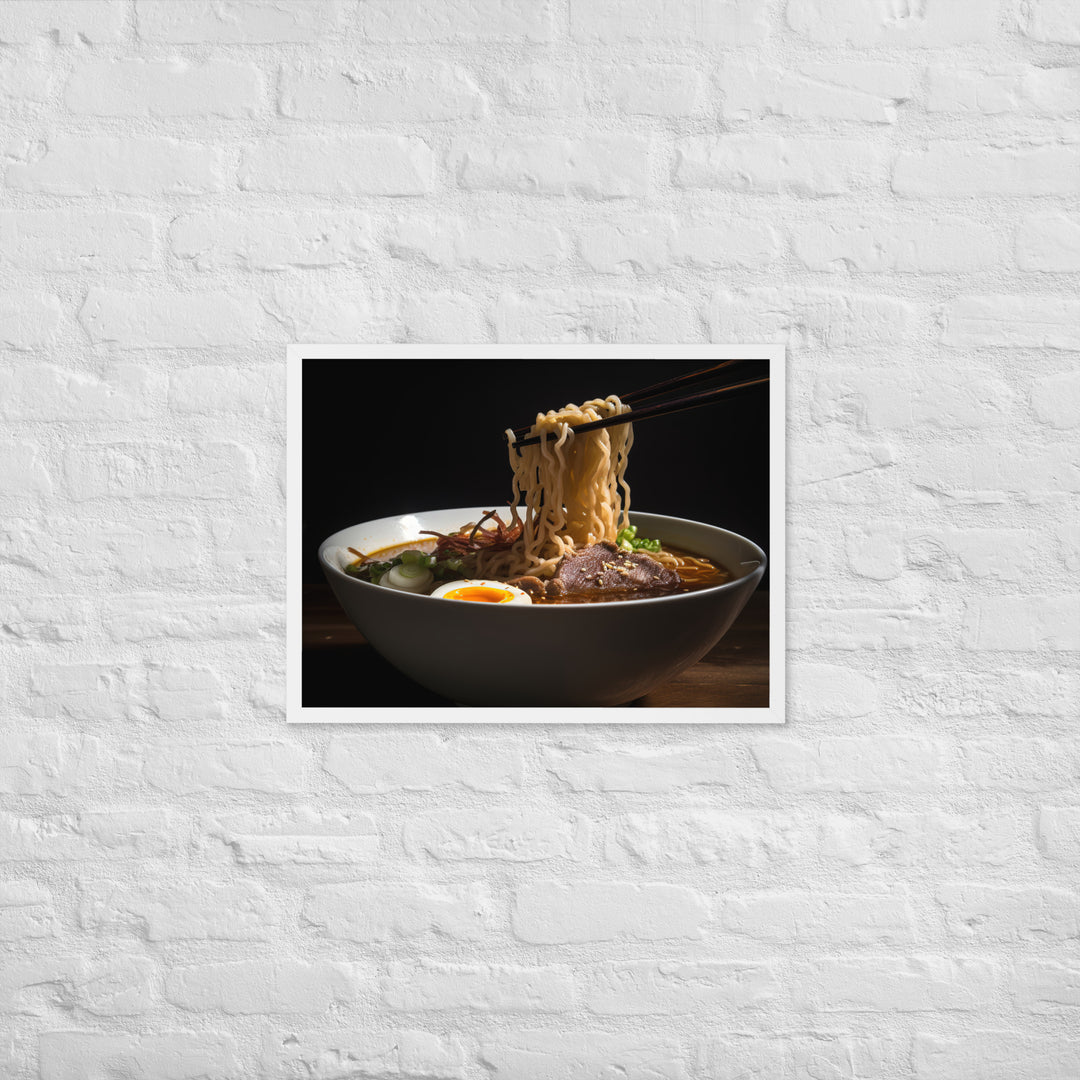 Beef Ramen Framed poster 🤤 from Yumify.AI