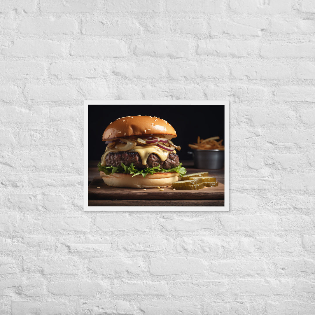 Gourmet Burgers Framed poster 🤤 from Yumify.AI