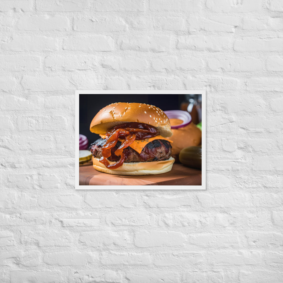 BBQ Burgers Framed poster 🤤 from Yumify.AI