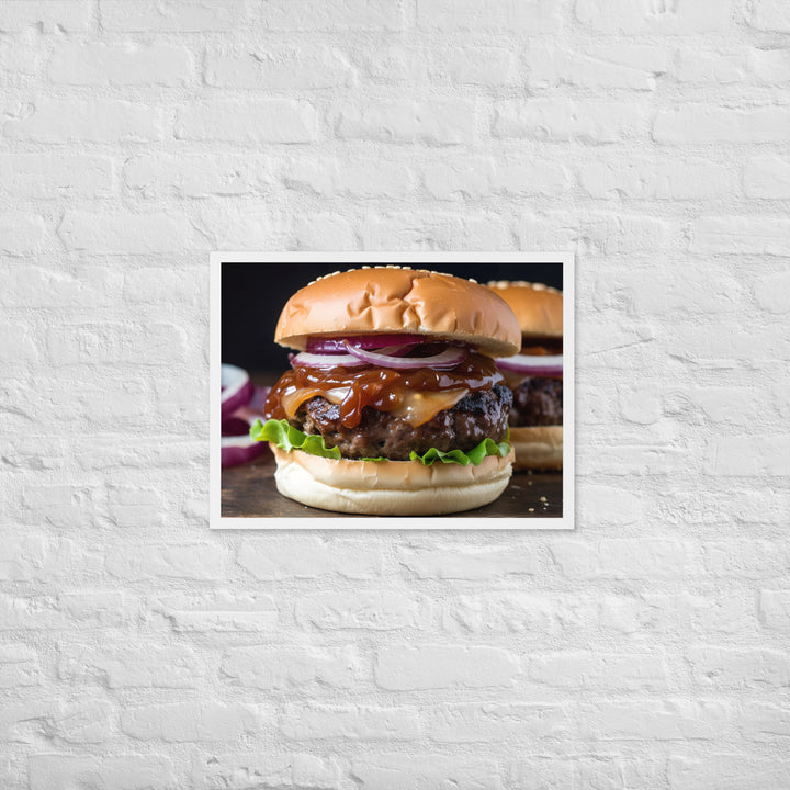 BBQ Burgers Framed poster 🤤 from Yumify.AI