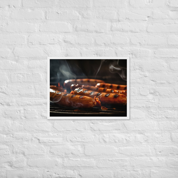 Sausage BBQ Framed poster 🤤 from Yumify.AI