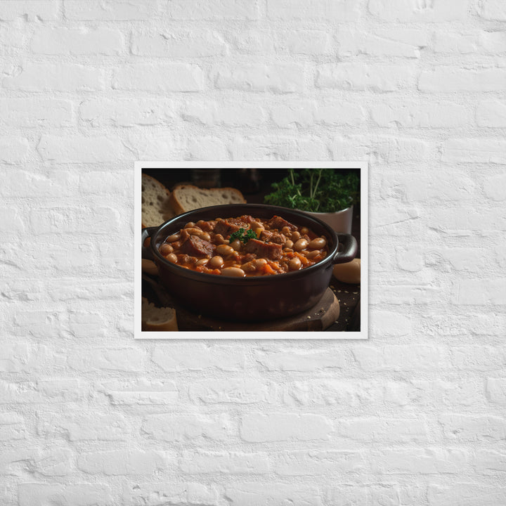 Sausage and Bean Stew Framed poster 🤤 from Yumify.AI