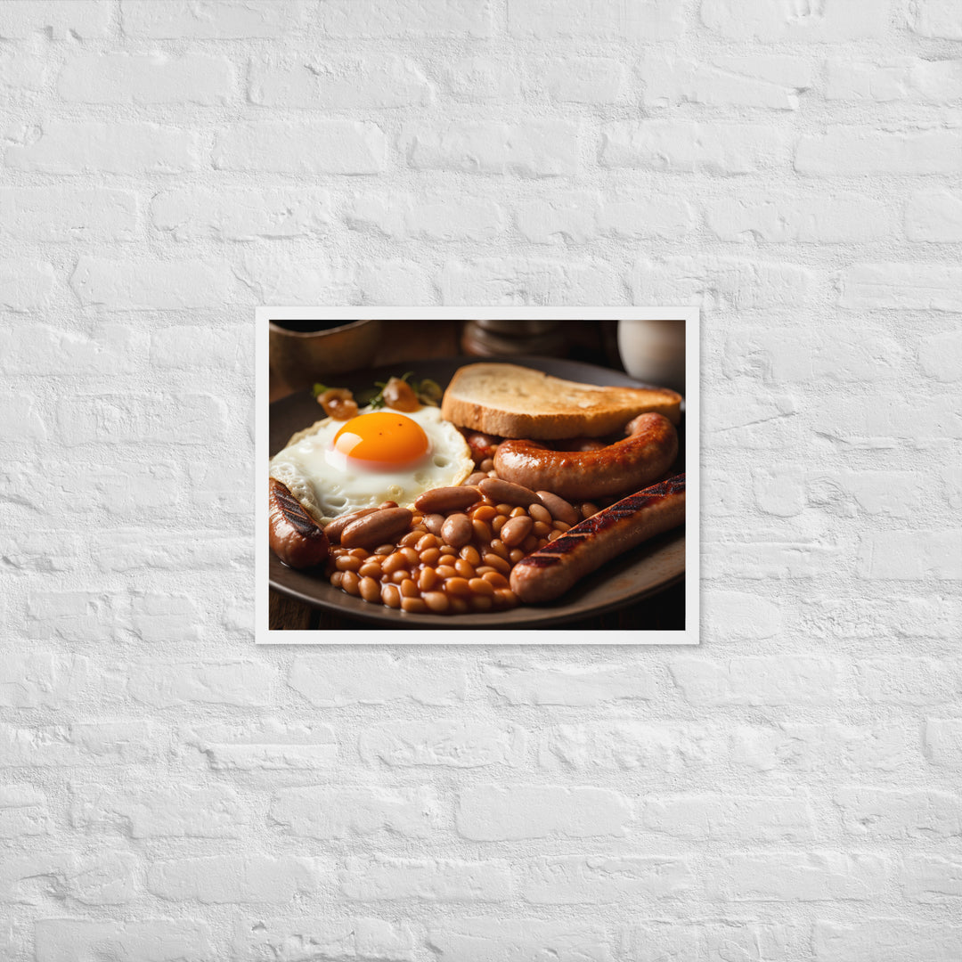 English Breakfast Framed poster 🤤 from Yumify.AI