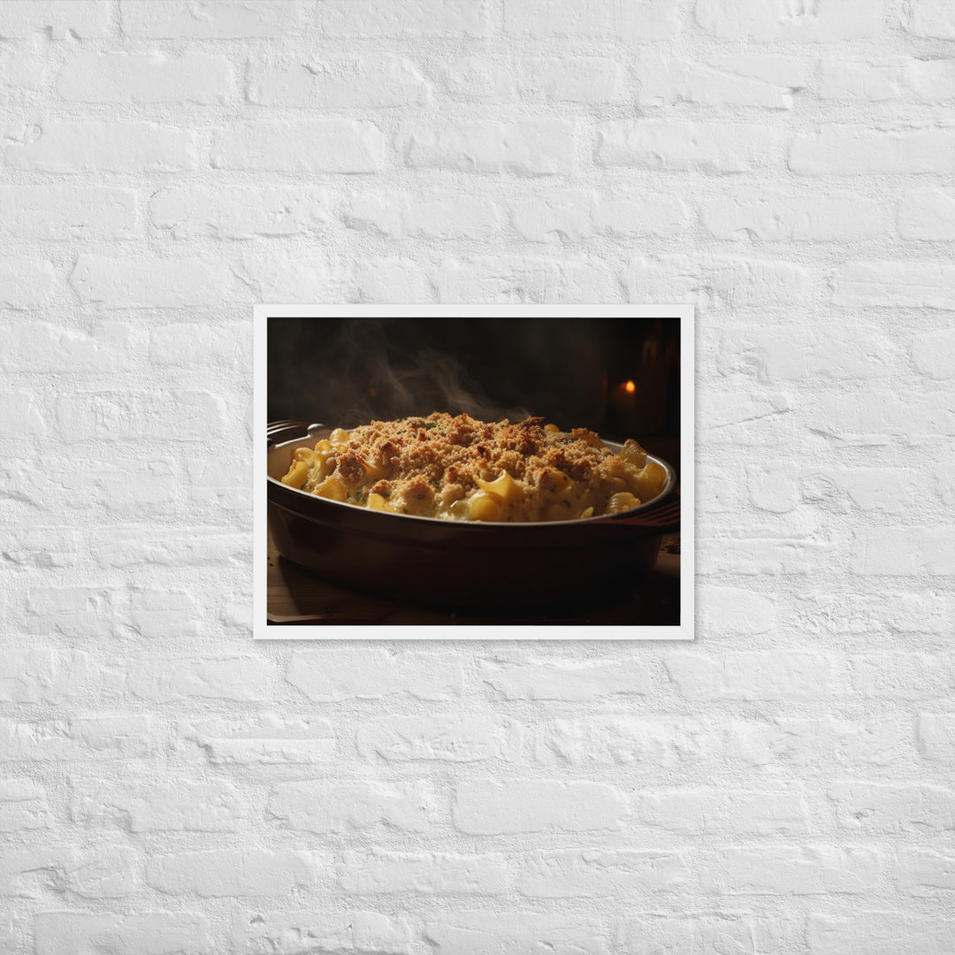 Baked Sausage and Cheese Casserole Framed poster 🤤 from Yumify.AI
