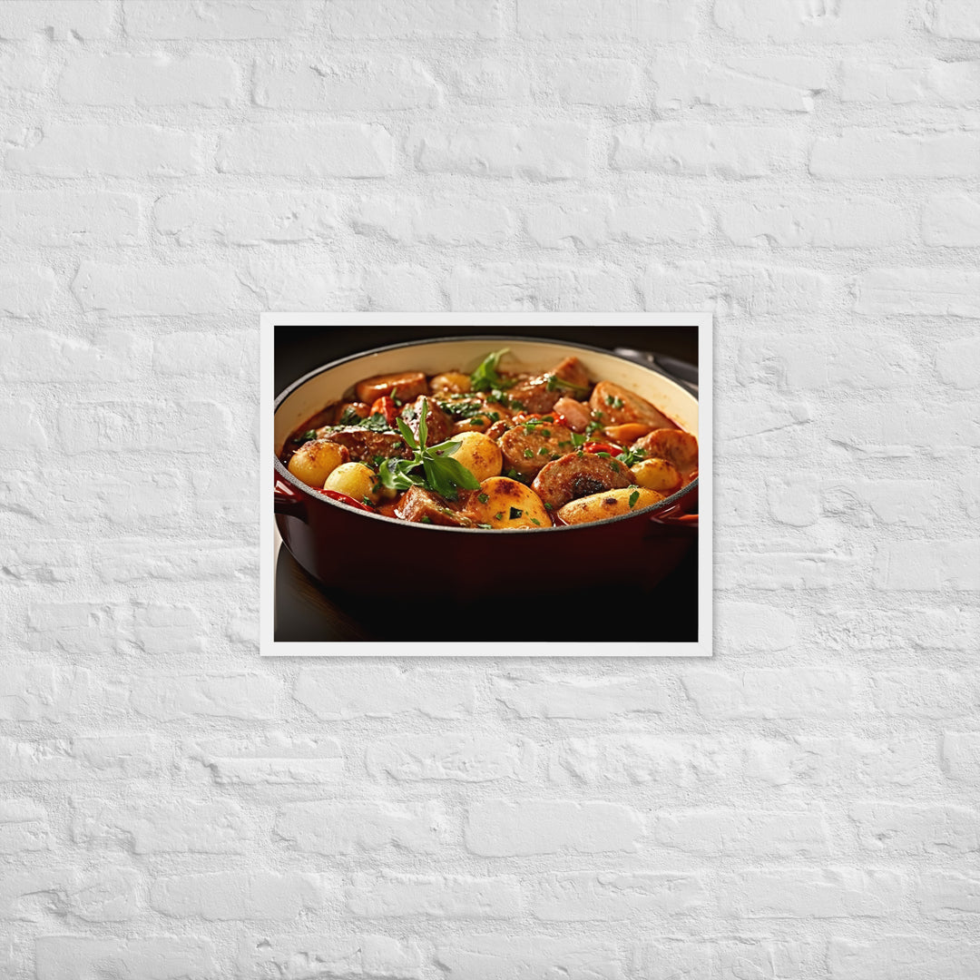 Sausage Casserole Framed poster 🤤 from Yumify.AI