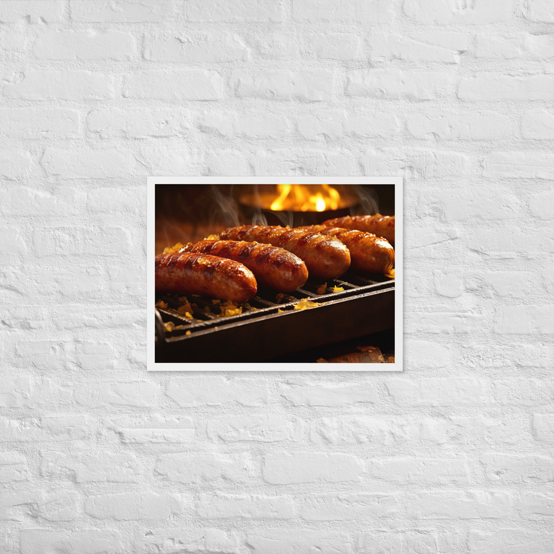 Roasted Sausage Framed poster 🤤 from Yumify.AI