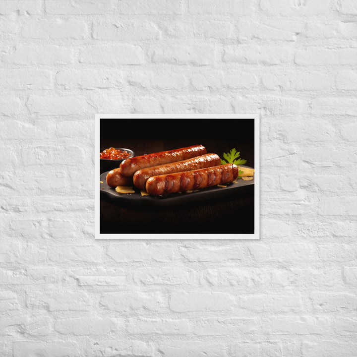 Roasted Sausage Framed poster 🤤 from Yumify.AI