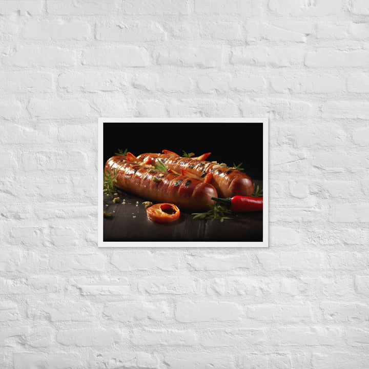 Roasted Sausage Framed poster 🤤 from Yumify.AI