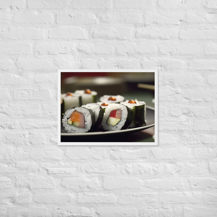 Sushi Rolls Framed poster 🤤 from Yumify.AI