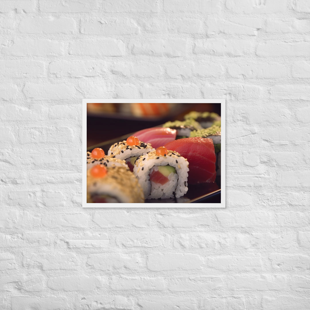 Sushi Rolls Framed poster 🤤 from Yumify.AI