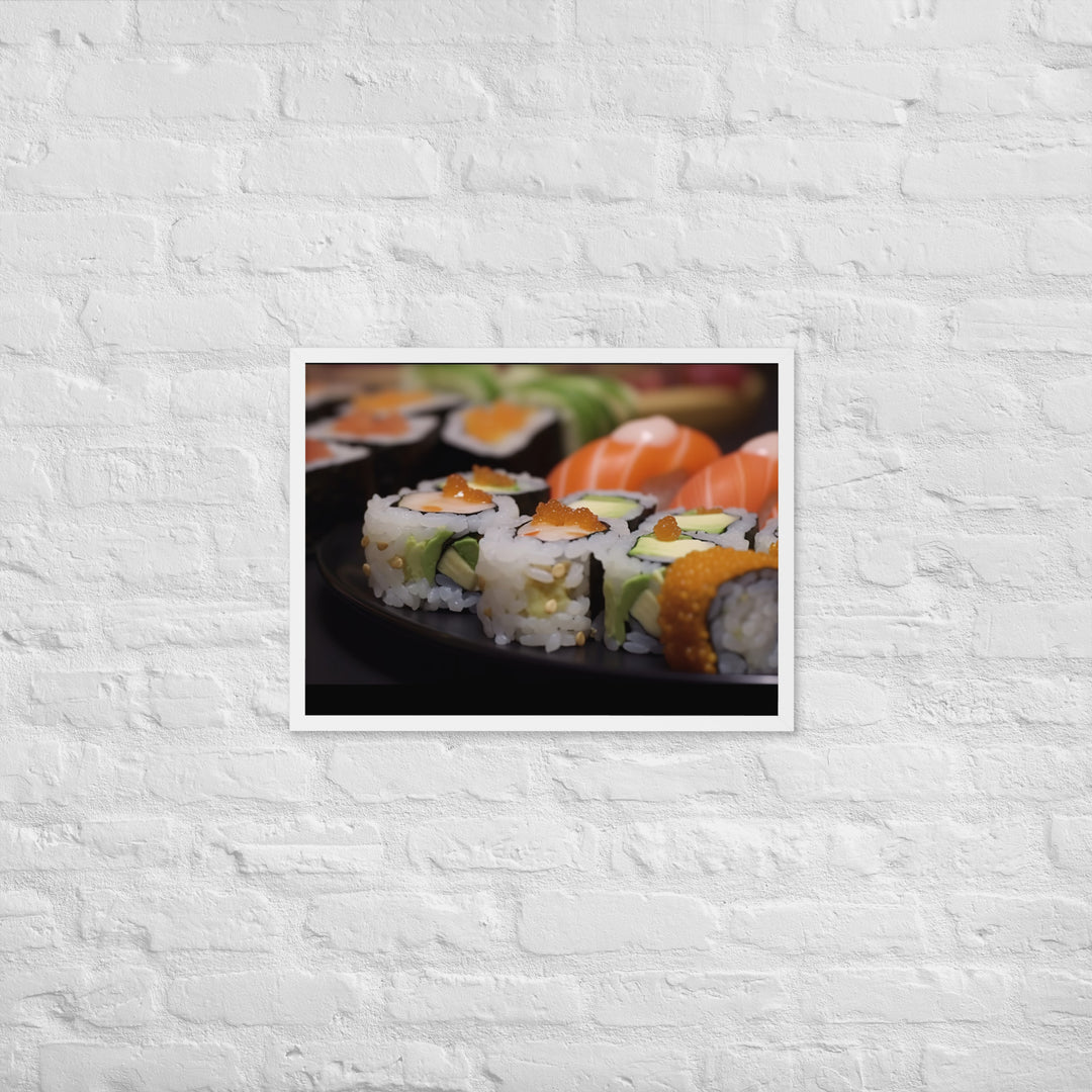 Sushi Rolls Framed poster 🤤 from Yumify.AI