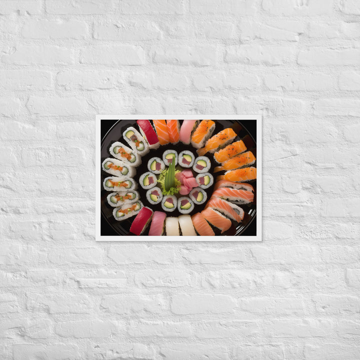 Sushi Platter Framed poster 🤤 from Yumify.AI