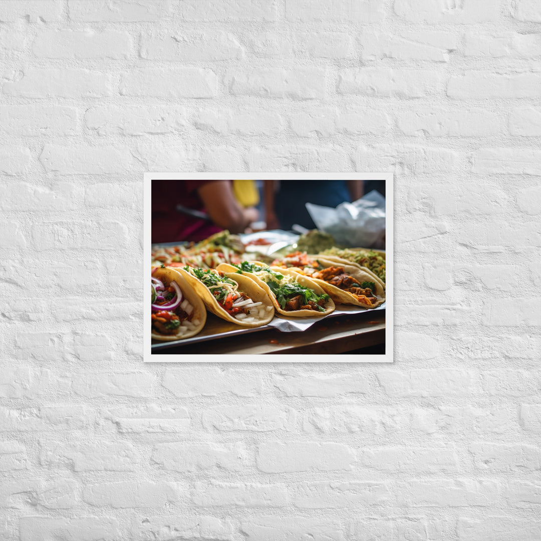 Taco Temptation Framed poster 🤤 from Yumify.AI