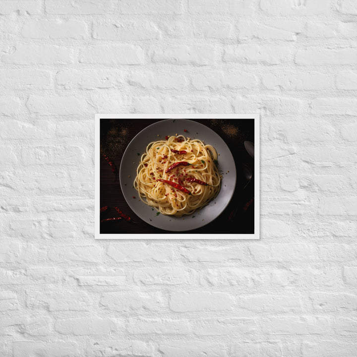 Spaghetti Aglio e Olio Framed poster 🤤 from Yumify.AI